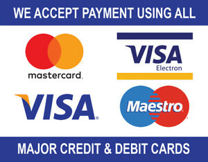 We accept credit cards